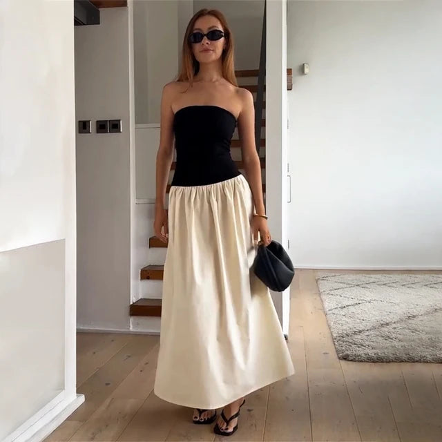 Slim Folds Dress For Women Bodycon Backless Splice Dresses Female Summer Sexy Off Shoulder Elegant Mini Dress