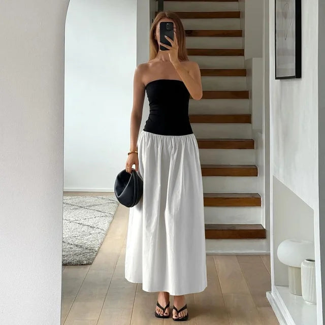 Slim Folds Dress For Women Bodycon Backless Splice Dresses Female Summer Sexy Off Shoulder Elegant Mini Dress