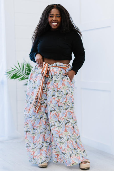 Davi & Dani Island Retreat Run Palazzo Pants in Pink