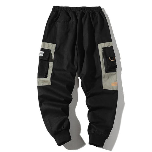 Men's Pants Men Multi pocket Elastic Waist Design Harem Pant Street Punk Hip Hop Casual Trousers Joggers Male Cargo Pants Track Pants AwsomU