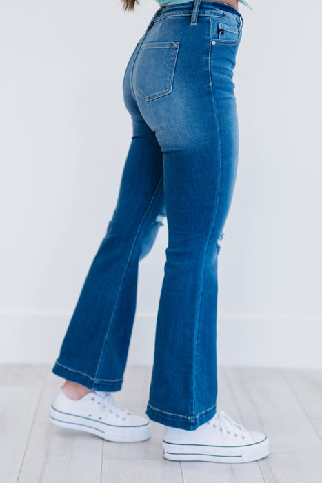 Kancan Denim Skies Run Flare Jeans