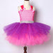 Party Costume 3 Layers Fluffy Lol Surprise Dress Up Costume for Little Girls Princess Cosplay Dresses with Big Bow Headband AwsomU