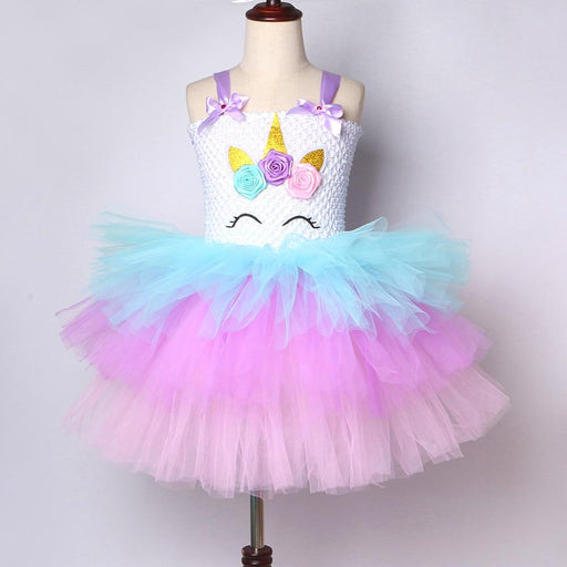 Party Costume 3 Layers Lol Surprise Princess Dress for Girls Halloween Unicorn Costume Kids Birthday AwsomU