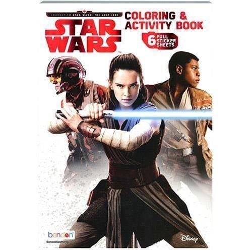 book Star Wars Coloring and Activity Book - 6 Full Sticker Sheets Included AwsomU
