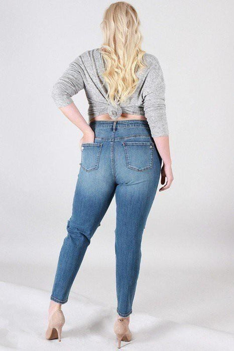 Women's Jeans High Rise Destroyed Skinny Jeans AwsomU