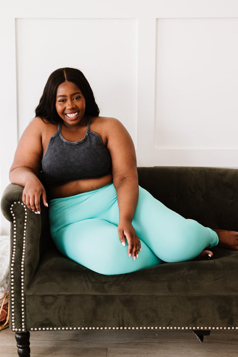 Zenana On Your Mark Run High Waisted Active Leggings