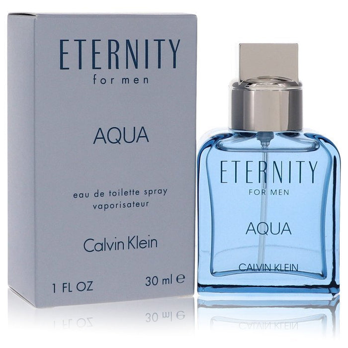 Eternity Aqua by Calvin Klein Eau De Toilette Spray 1 oz (Men)