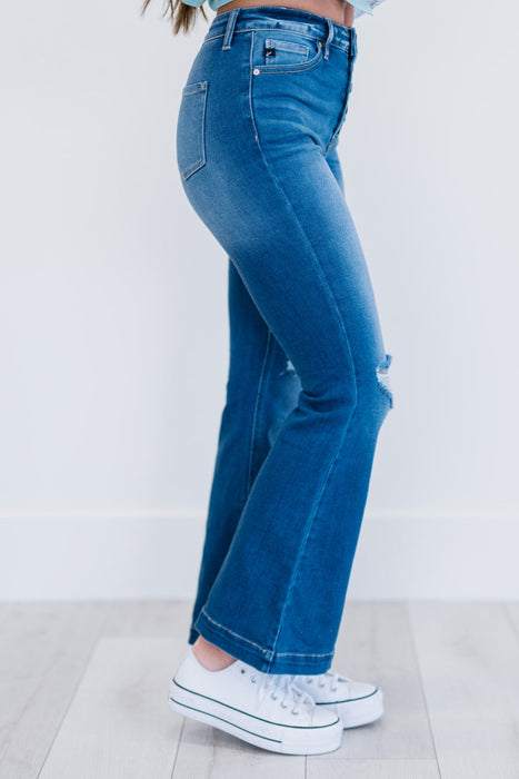 Kancan Denim Skies Run Flare Jeans