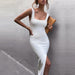 Dresses Women Fashion Tank Club Bandage Dress Sexy Sleeveless Bodycon White Celebrity Evening Party Maxi Dresses AwsomU