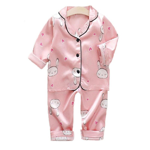 Boy's Pajamas Baby Pajama Sets Boys Girls Sleepwear Rabbit Long Sleeve Pijamas Kids Short Top Pant Clothing Children Nightgown Pyjamas AwsomU