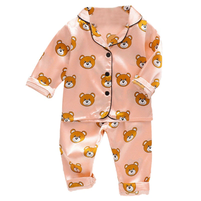 Boy's Pajamas Childrens Pajamas Set Spring Baby Boy Girl Clothes Casual Sleepwear Set Kids Cartoon Tops Pants Toddler Clothing Sets AwsomU