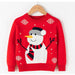 Girl's Sweater Christmas Clothes Knit Fall Winter Christmas Red Snowman Pullover Sweater Baby Boys Girls Sweater Children's Clothing Sweaters AwsomU