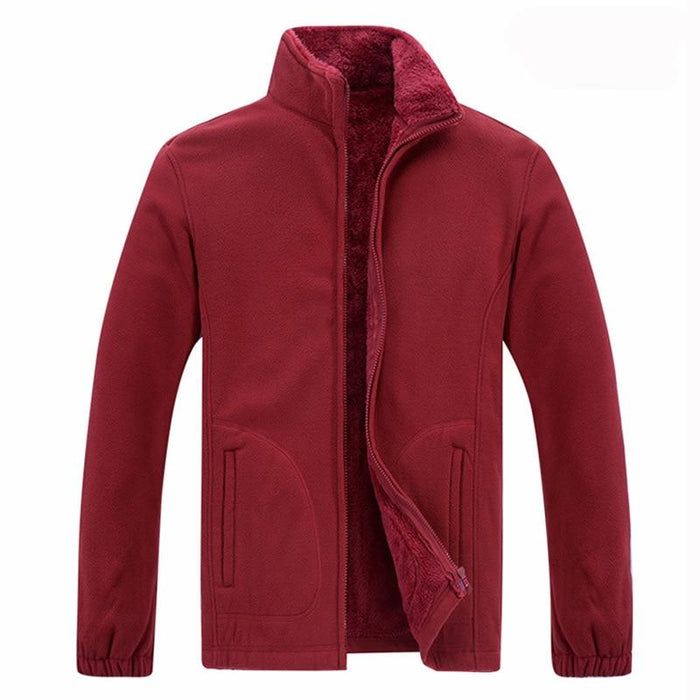 Men's Jacket & Coats Covrlge Winter Jacket Men Soft Shell Fleece Warm Windbreaker AwsomU