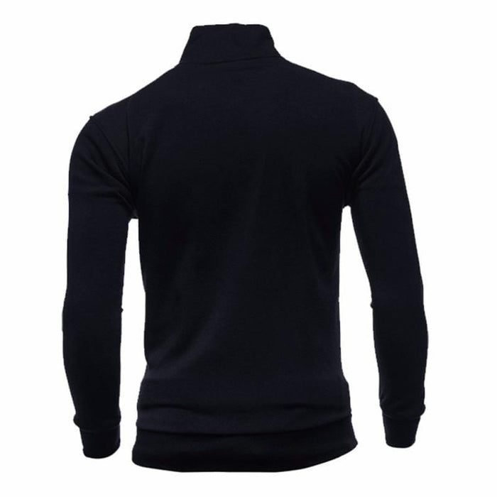 Men's Sweater Covrlge Men Jacket Fashion Fleece Stand Collar Zipper Sweatshirt AwsomU