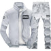 Men's Track Set DIMUSI Men Sportwear Sets Tracksuit Male Outwear Sweatshirts Patchwork AwsomU