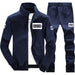 Men's Track Set DIMUSI Men Sportwear Sets Tracksuit Male Outwear Sweatshirts Patchwork AwsomU