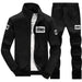 Men's Track Set DIMUSI Men Sportwear Sets Tracksuit Male Outwear Sweatshirts Patchwork AwsomU