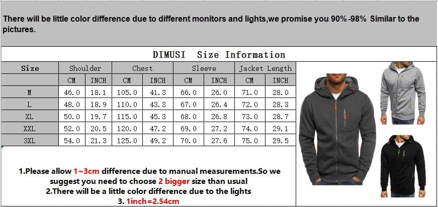 Men's Hoodie DIMUSI Mens Hoodies Casual Hooded Coat Sportswear AwsomU