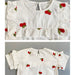 Girl's Dresses Embroidery Teen Girls Dress Cherry Patterns Half Sleeve Ruffles Cotton Summer Dress Children Clothes 6 8 10 12 14 Years AwsomU