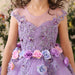 Girl's Dresses Flower Girl Elegant Dress First Communion Dresses for Girls Children Purple Tulle Ball Gown Kids Pageant Wedding Clothes for Kid AwsomU