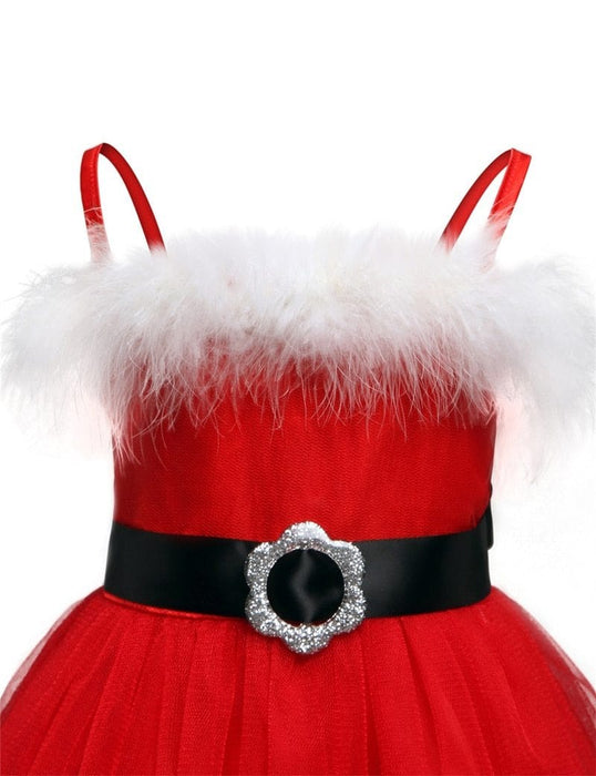 Girl's Dresses Girls Christmas Party Dress For Kids Snowman Santa Claus Xmas Cosplay Princess Costume Children New Year Prom Gown Girl Clothes AwsomU