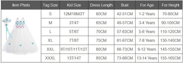 Party Costume White Snow Queen Elsa Princess Dress Gown for Girls Kids Cosplay Halloween Costumes Toddler Girl Tutu Fancy Dresses with Cloak AwsomU