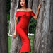 Dresses New Fashion Sexy Women Off Shoulder Winter Bodycon Celebrity Midi Bandage Dress Plus Size AwsomU