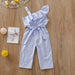 Girl's Dresses Infant Baby Kids Girl 12M 4T Off Shoulder Romper Jumpsuit Clothes Outfit Set AwsomU