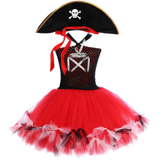 Party Costume Pirate Tutu Dress for Girls Kids Halloween Cosplay Costume Girl Princess Party Dresses AwsomU