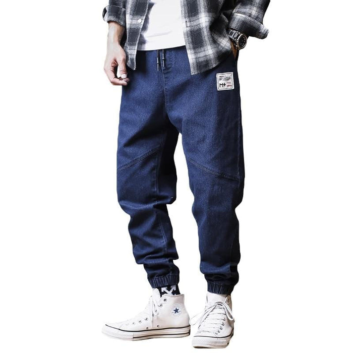 Buy Denim Blue Track Pants for Men by TAB91 Online | Ajio.com