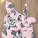 Girl's Romper Pudcoco Gil Jumpsuits USA Toddler Kids Baby Girl Off Shoulder Romper Jumpsuit Playsuit Outfits Sunsuit AwsomU