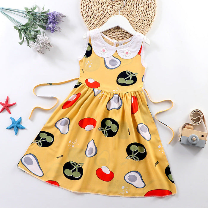 Buy Simplee kids Baby Girls Summer Casual Dresses Toddler Floral Print  Sundress Princess Dress for 12 Months at Amazon.in