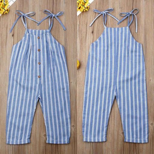 Girl's Jumpsuit UK Stock Stripe Toddler Kid Baby Girl 1Y 5Y Romper Harem Pants Jumpsuit Outfit Clothes AwsomU
