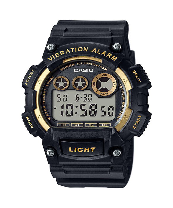 Casio Men's 'Super Illuminator' Quartz Stainless Steel and Resin Watch