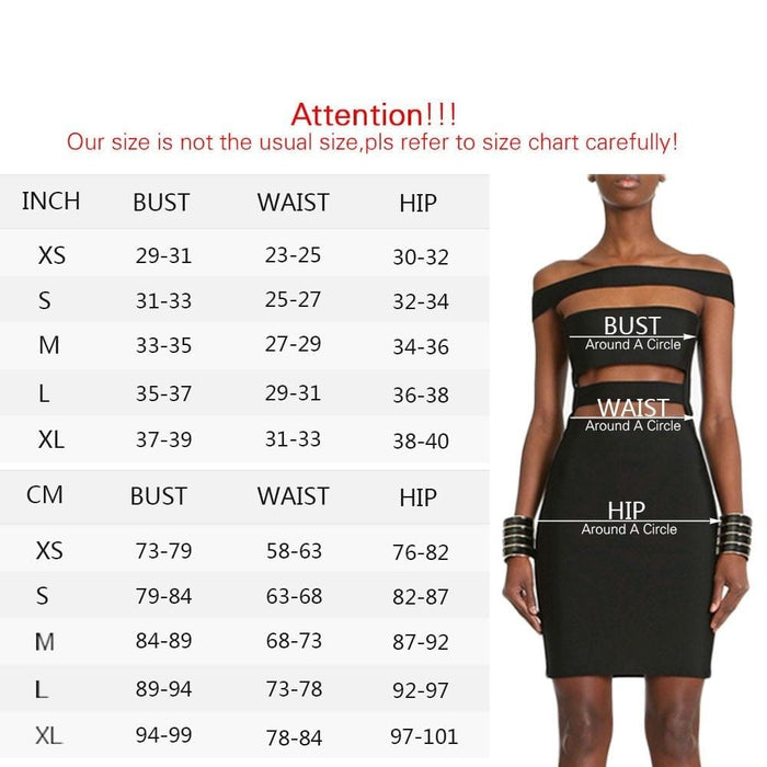 Dresses New Fashion Sexy Women Off Shoulder Winter Bodycon Celebrity Midi Bandage Dress Plus Size AwsomU