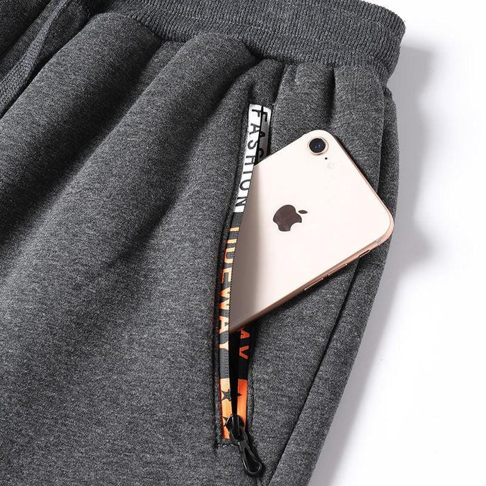 Thick fleece sales track pants