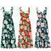 Dresses Women Boho Long Dress Flower Print Elegant Sleeveless Maxi Dress AwsomU