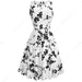 Dresses Women Casual Sleeveless Tunic Swing Party Dress Summer Spring Vintage Print A line Dress AwsomU