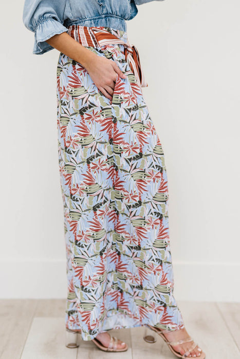 Davi & Dani Island Retreat Run Palazzo Pants in Pink