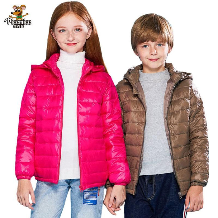 Boy's Jackets Boys Girls Winter Jacket Coat Kids Warm Cotton Padded Coat AwsomU
