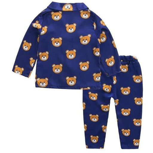 Boy's Pajamas 2pcs Kids Boys' Active Basic Geometric Sleepwear Royal Blue AwsomU