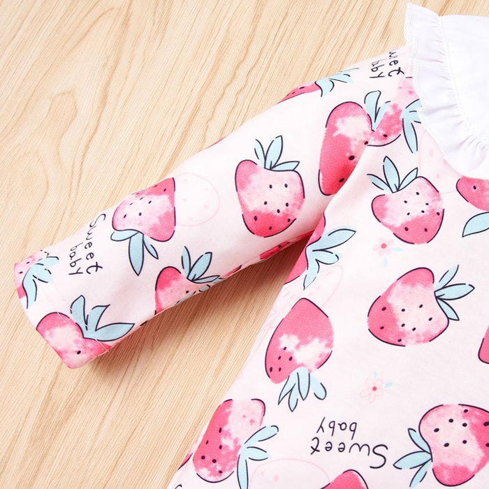 Baby Clothing Baby Girl Printed Collared Jumpsuit AwsomU