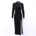 Dresses Women Sexy Full Sleeve Black Empire Dress AwsomU