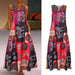 Dresses Women Summer Dress Vintage Bohemian V Neck Maxi Dress Female Fashion Plus Size Available AwsomU