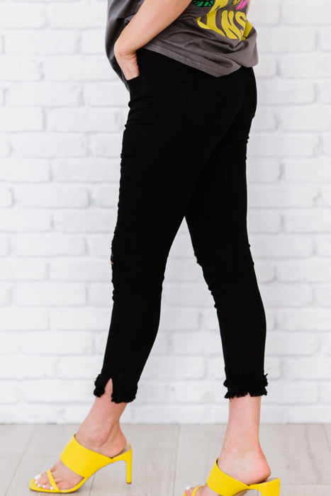 Kancan Stepping Stone Run Double Fray Skinny Jeans