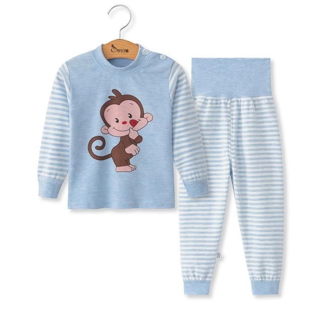 Girl's Pajama Children Pajamas 2pc Long Sleeve Cartoon Kids Sleepwear Baby Girl Clothes Sleep AwsomU