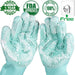 Kitchen Magic Silicone Dishwashing Scrubber Gloves 1 Pair AwsomU