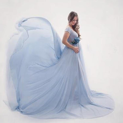 Maternity Chiffon Maternity Photography Dresses Sexy Pregnancy Dress Maxi Maternity Gown AwsomU