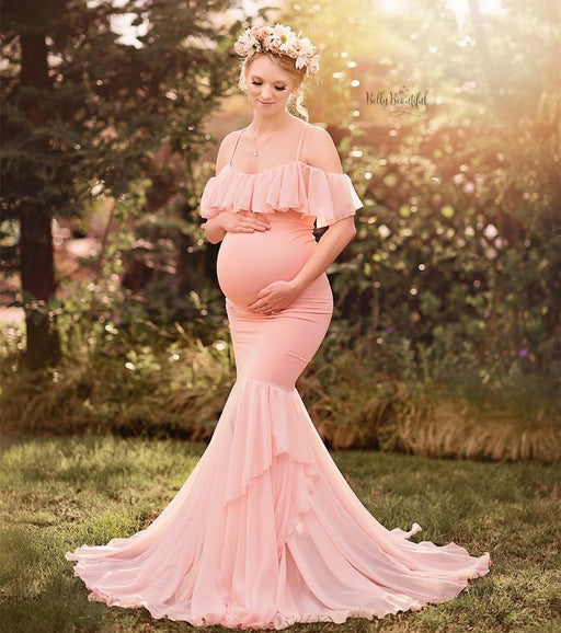 Maternity Mermaid Maternity Dresses For Photo Shoot Pregnant Women Pregnancy Dress AwsomU