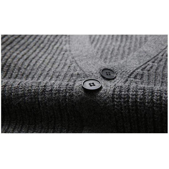Men's Cardigan FGKKS Brand Men's Cardigan Sweater Comfortable Warm Men Wool Blend Slim Sweater AwsomU